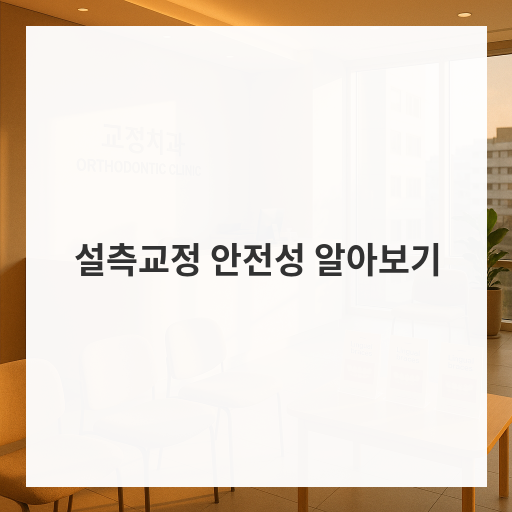 설측교정 안전성 알아보기